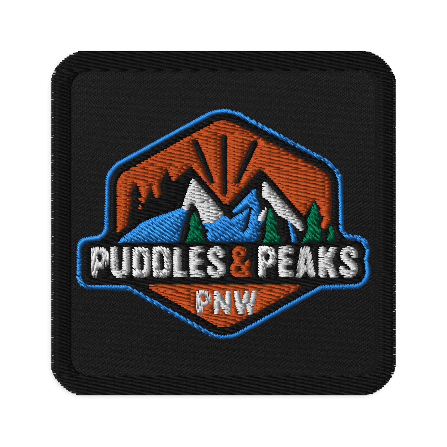 Puddles and Peaks - Embroidered patches