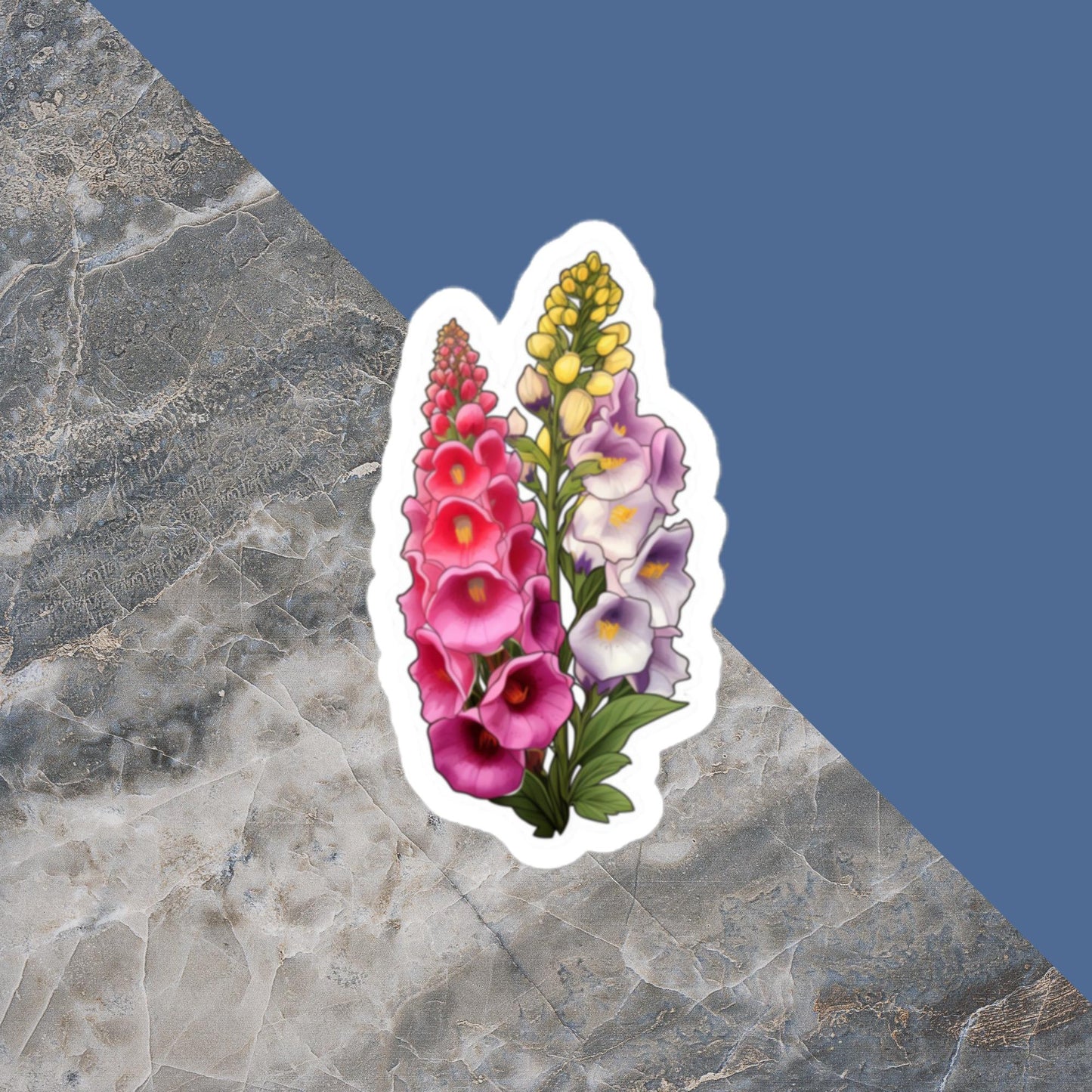 Multicolor Foxglove Sticker