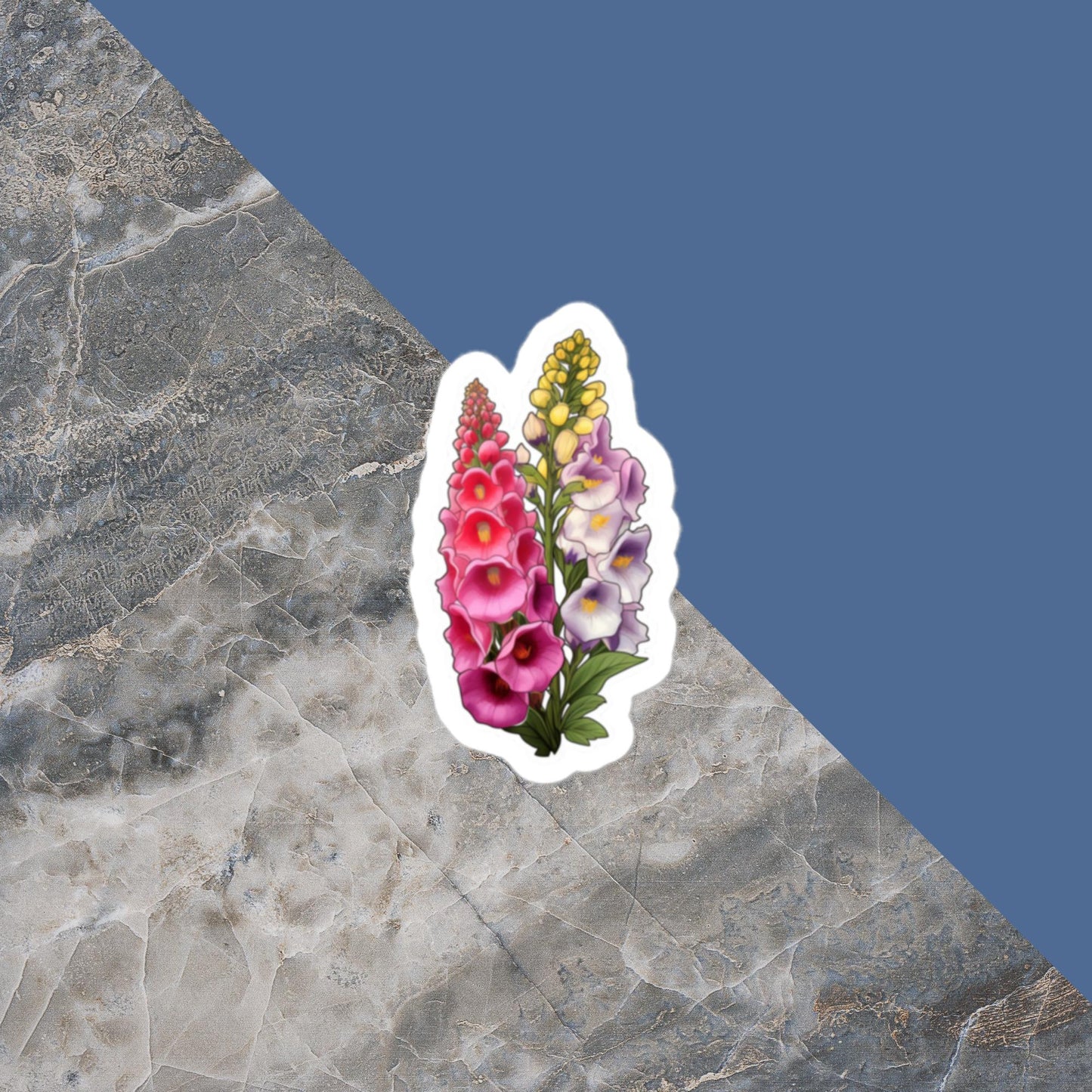 Multicolor Foxglove Sticker