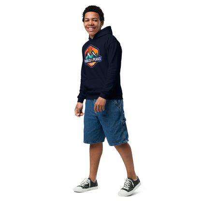 Puddles and Peaks - Youth heavy blend hoodie