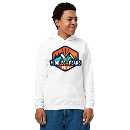 Puddles and Peaks - Youth heavy blend hoodie